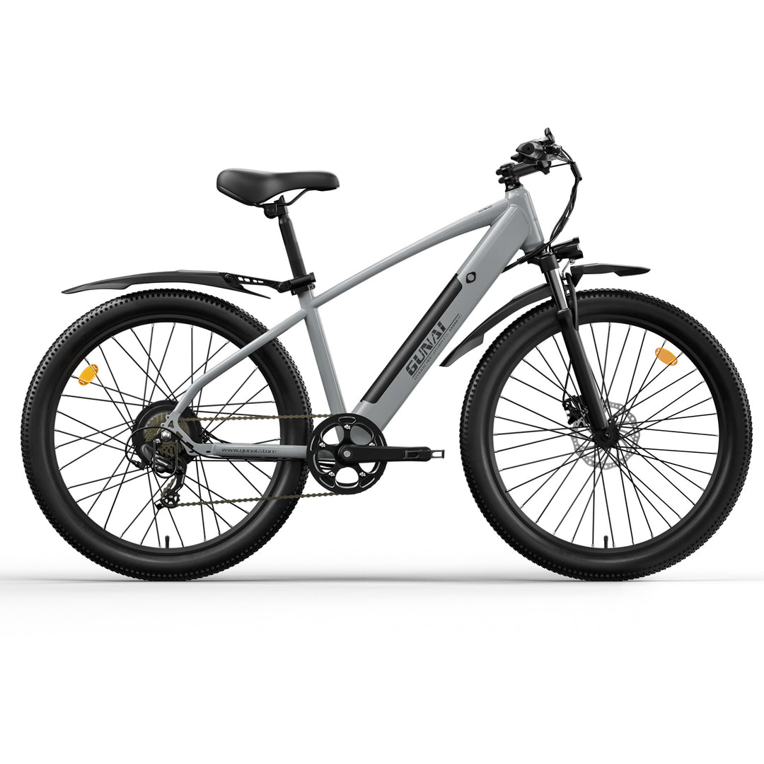 GUNAI GN27 electric bike, powerful 750W 48V 10.4Ah battery torque sensor 27.5 inch tyres, maximum speed of 35 km/h, maximum range of 70km