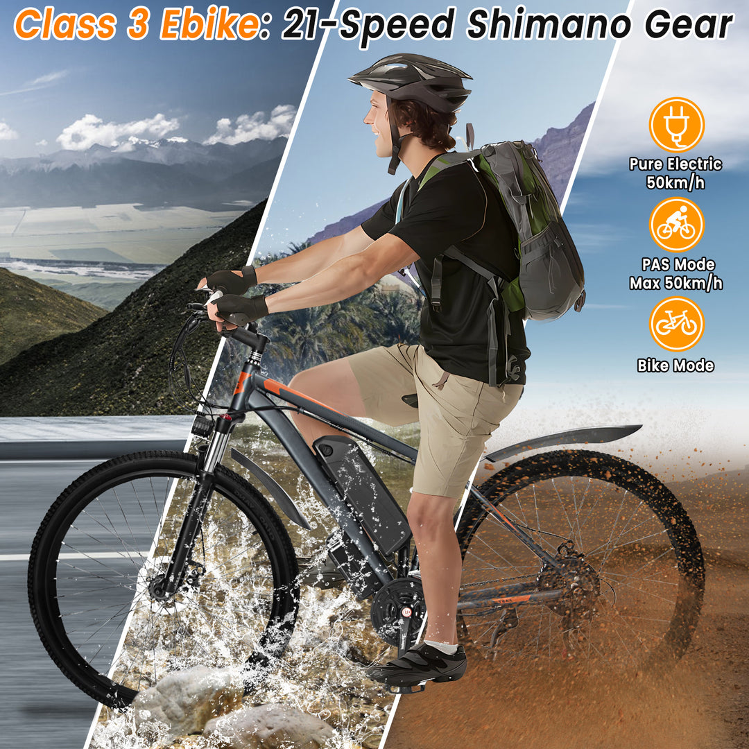 GUNAI GN29 Electric Bike for Adult 29 Inch with 750W Motor 48V 15AH Electric Mountain Bike 21 Speed