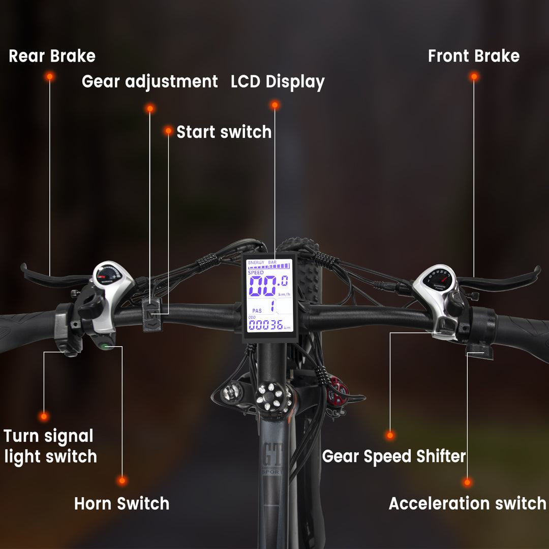 GUNAI GN88 Dual Motor Electric MountainBike 2000W,48V 22AH Battery