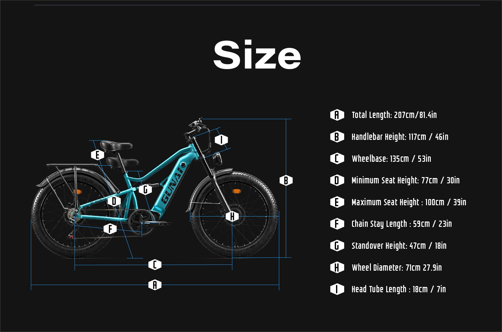 GUNAI-M2 2x750W Dual MotorFat Tire Electric Bike with48V17.5AH Battery 7 SpeedFull Suspension Up to 60 KM/H